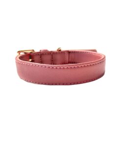 DILO Vegan Leather Dog Collar - Pink