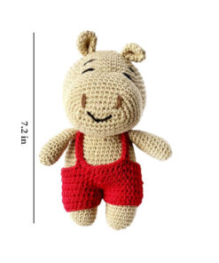 DILO-Pet-Henry-the-Hippo-Crochet-Toy-Red-