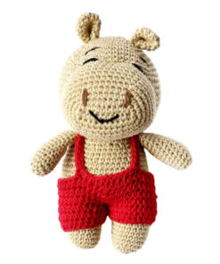 DILO-Pet-Henry-the-Hippo-Crochet-Toy-Red