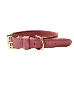 DILO-Pet-Vegan-Leather-Dog-Collar-Pink