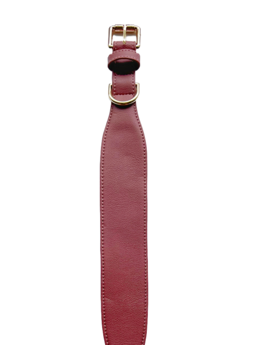 DILO Vegan leather wide collar- pink 2