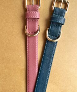 DILO Vegan Leather Dog Collar- Pink 5