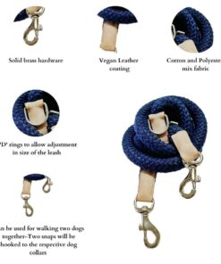 DILO_Pet-Adjustable-Rope-Leash-Navy-Blue
