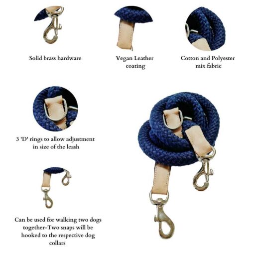 DILO_Pet-Adjustable-Rope-Leash-Navy-Blue