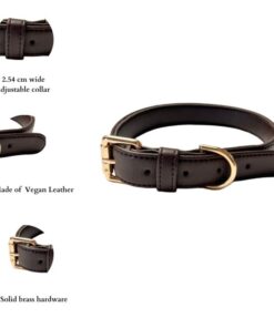 DILO_Pet-Vegan-Leather-Collar-for-Dogs-Dark-Brown