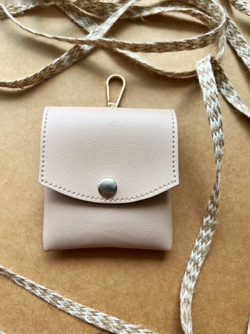 DILO Vegan leather poop pouch - beige 2