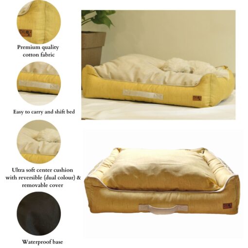 DILO Sunshine dog bed- infographics
