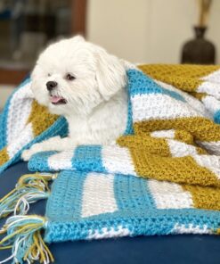 DILO Trinity stitch crochet pet blanket- img 2