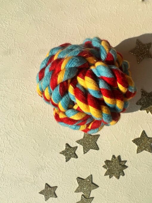 DILO Confetti rope ball for pets- featured img