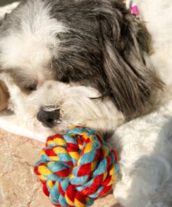 DILO Confetti rope ball for pets- 2